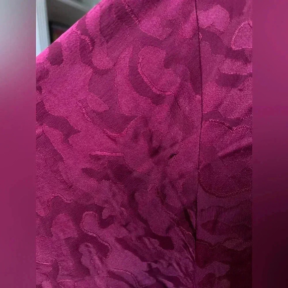 Vintage 1970 Yves Saint Laurent Rive Gauche| Red Silk Bow Blouse| 36 - Picture 4 of 11